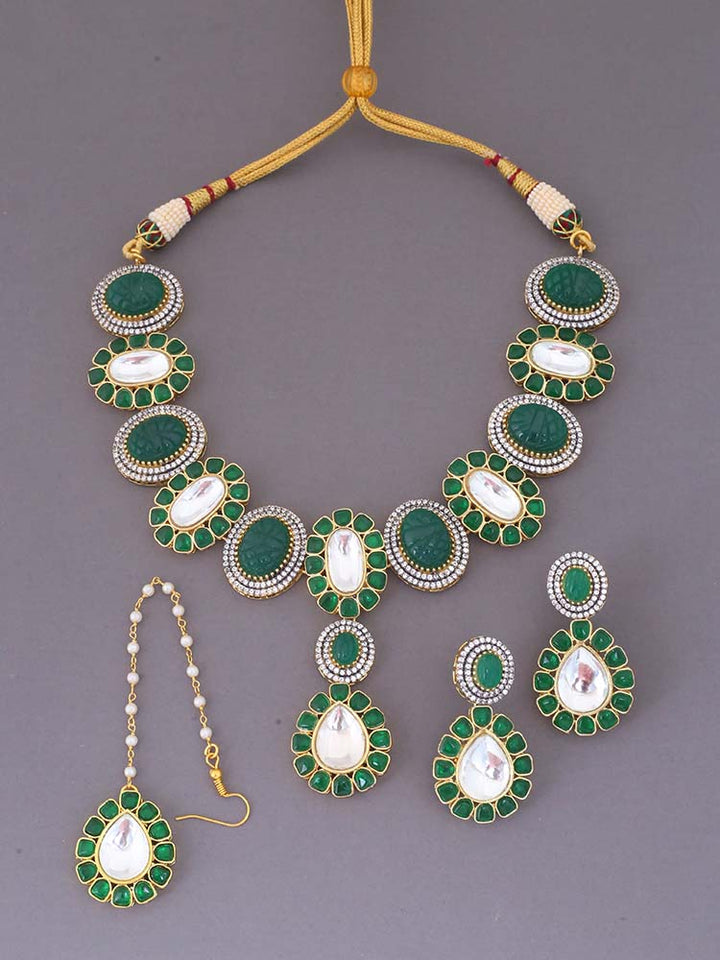 Emerald Roseline Zirconia Jewellery Set