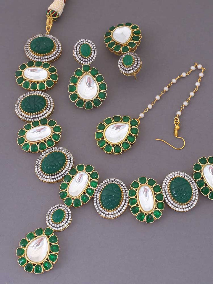 Emerald Roseline Zirconia Jewellery Set