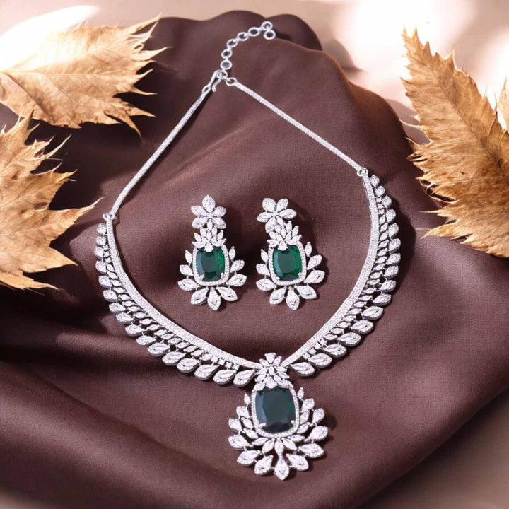 Emerald Rosely Zirconia Jewellery Set