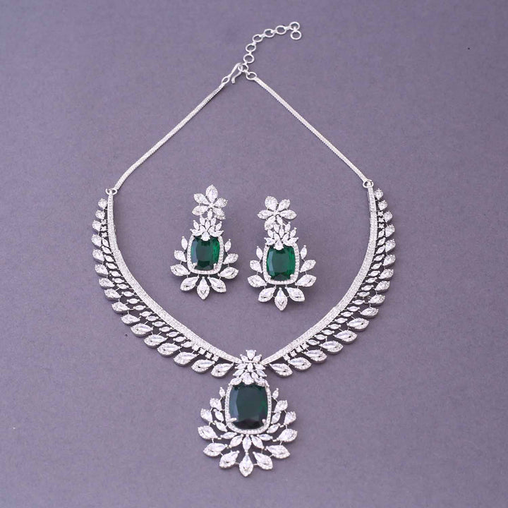 Emerald Rosely Zirconia Jewellery Set