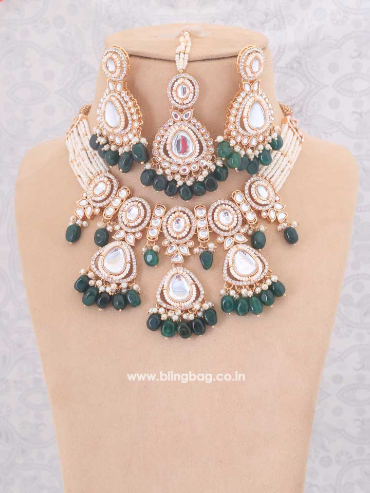 Emerald Rumani Jewellery Set