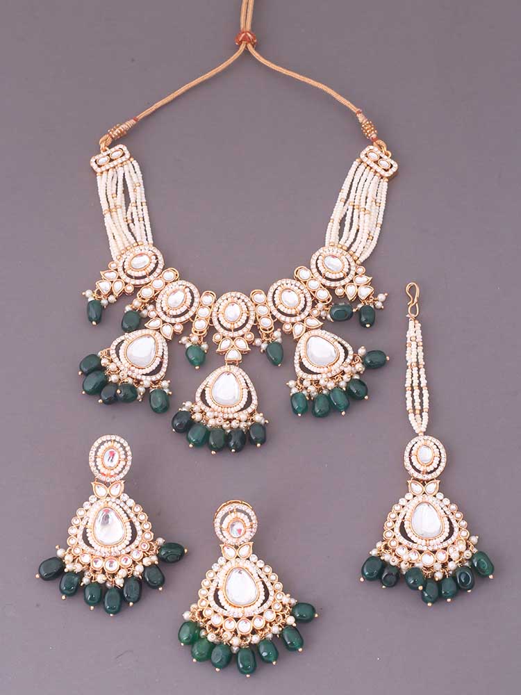 Emerald Rumani Jewellery Set