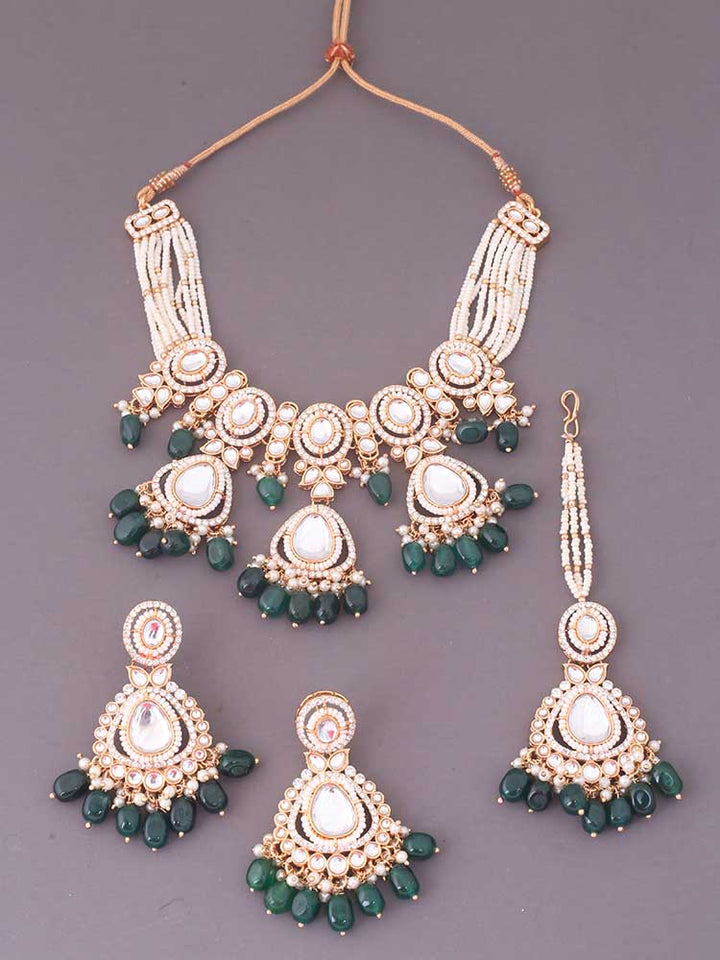 Emerald Rumani Jewellery Set