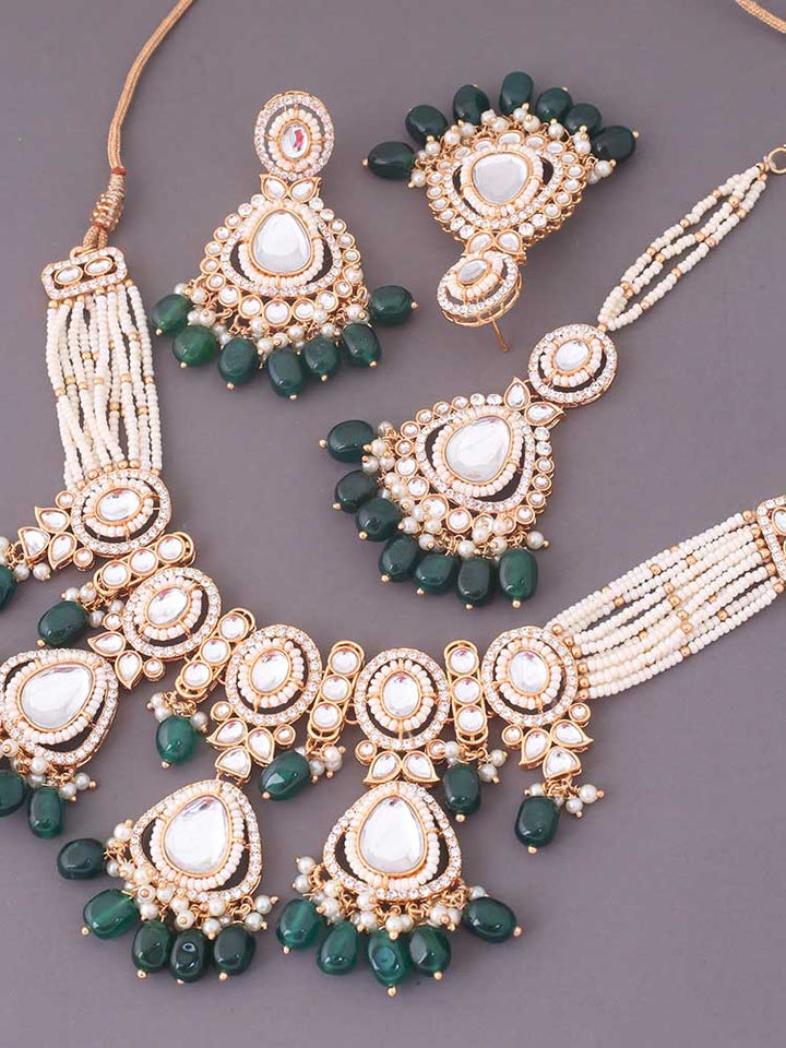Emerald Rumani Jewellery Set