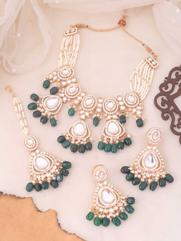 Emerald Rumani Jewellery Set