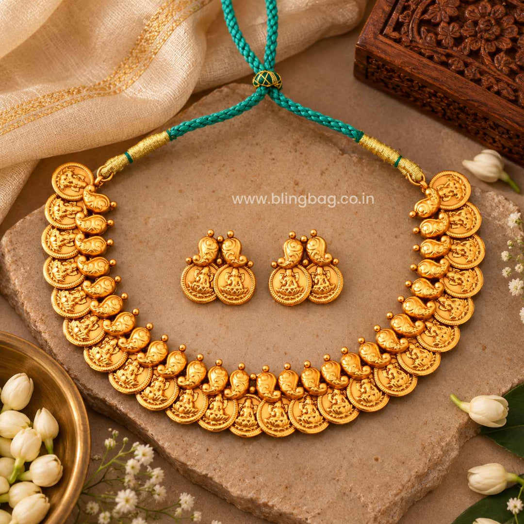 Emerald Sadhika Antique Jewellery Set- New Arrival