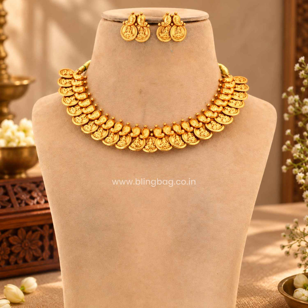 Emerald Sadhika Antique Jewellery Set- New Arrival
