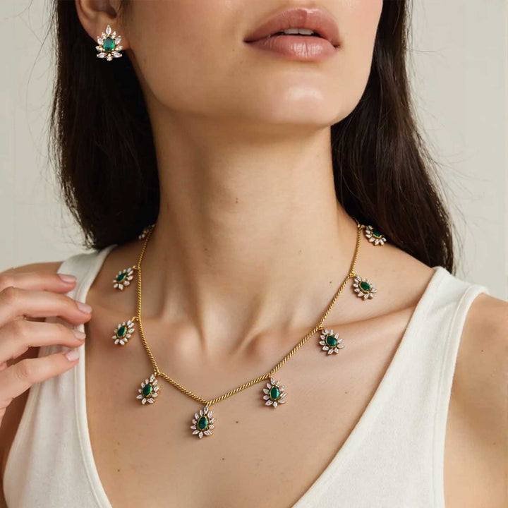 Emerald Safiyah Victorian Jewellery Set - New Arrival