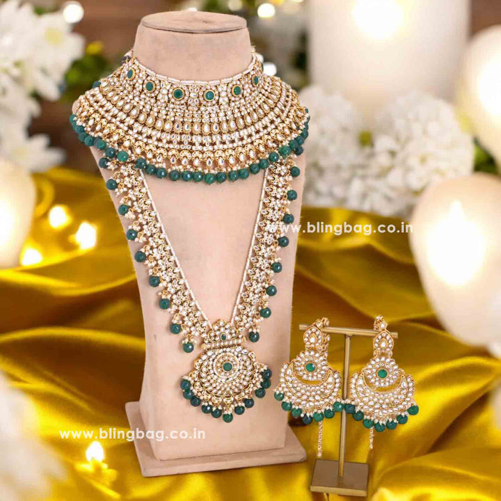 Emerald Saiyani Bridal Jewellery Set