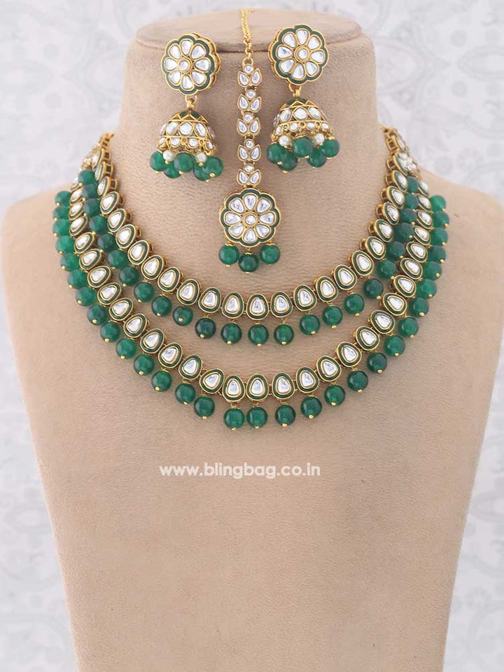 Emerald Sanatish Jewellery Set