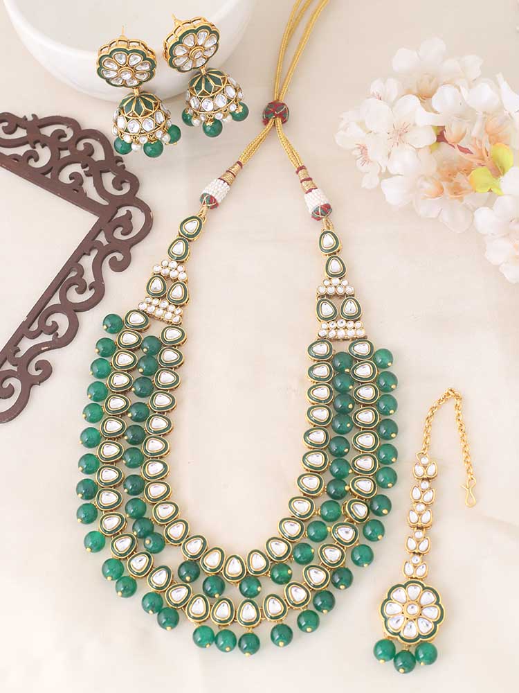 Emerald Sanatish Jewellery Set