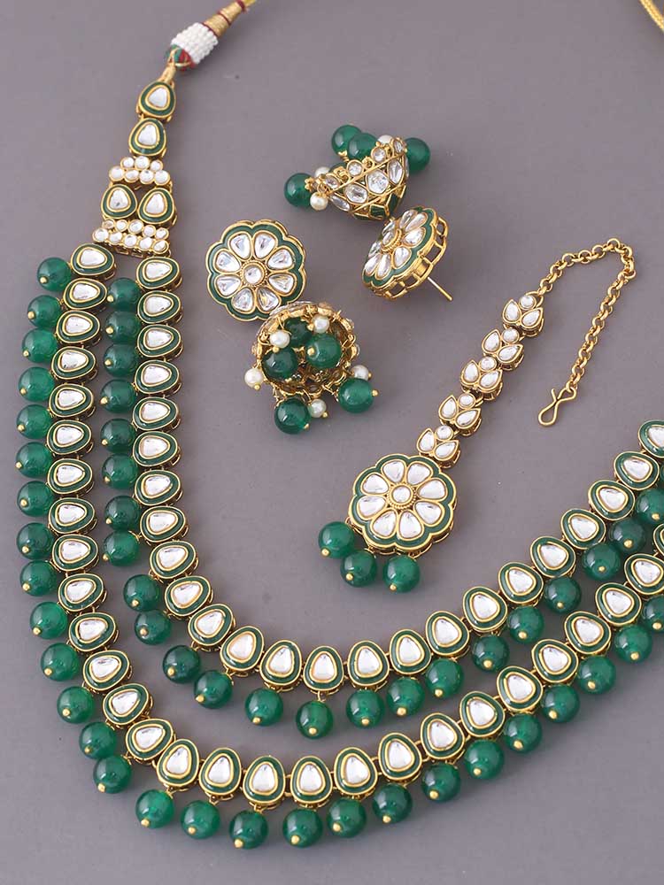 Emerald Sanatish Jewellery Set
