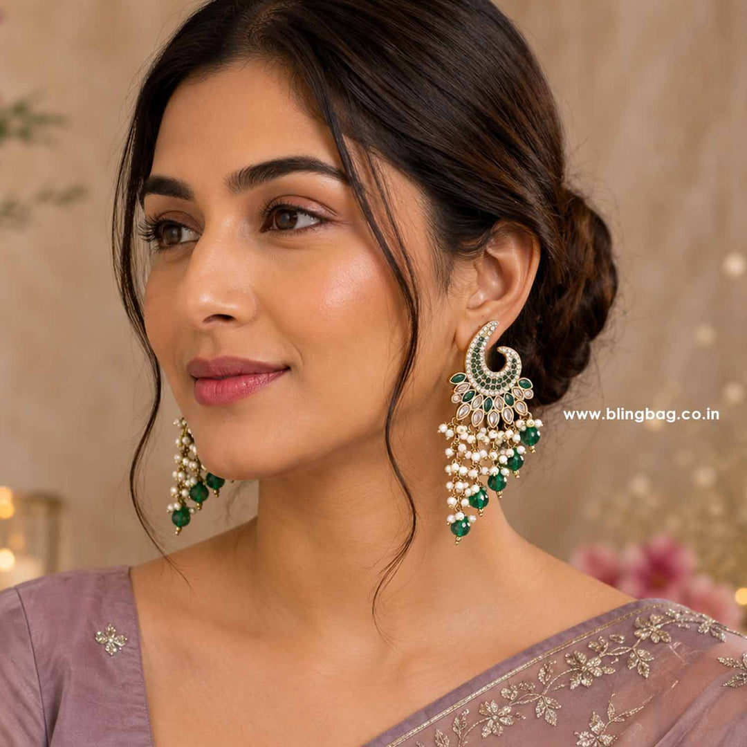 Emerald Sandhya Tassels