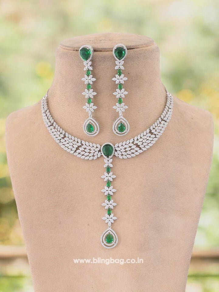 Emerald Sapphira Zirconia Jewellery Set