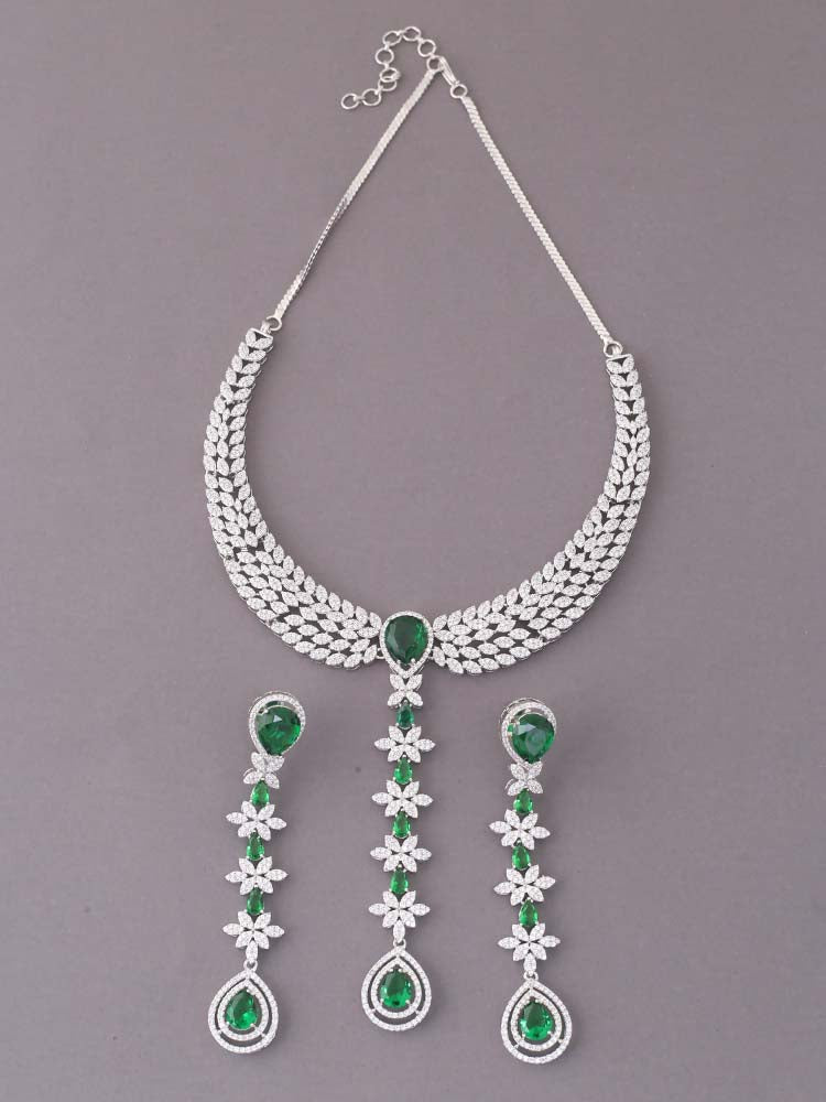Emerald Sapphira Zirconia Jewellery Set