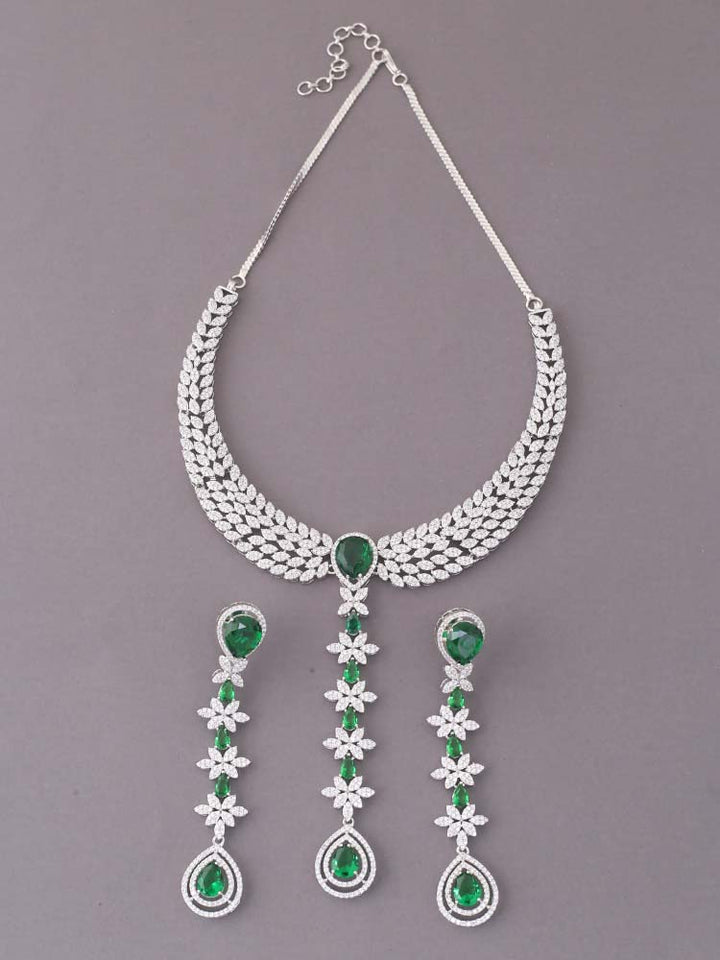 Emerald Sapphira Zirconia Jewellery Set