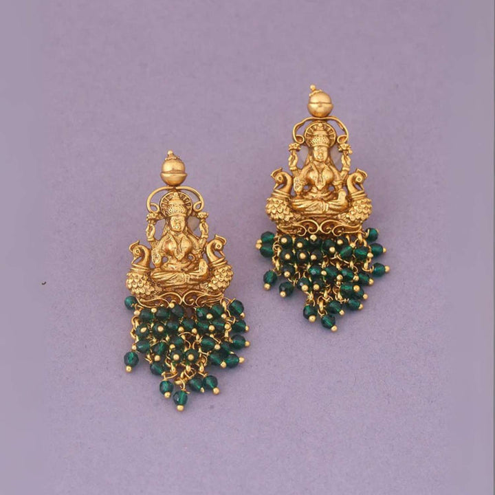 Emerald Saptamatrika Temple Danglers