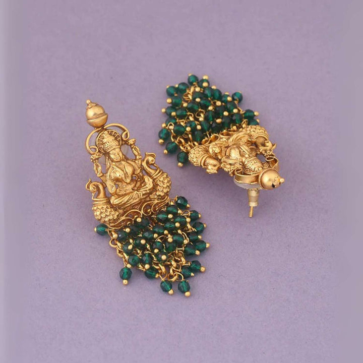 Emerald Saptamatrika Temple Danglers