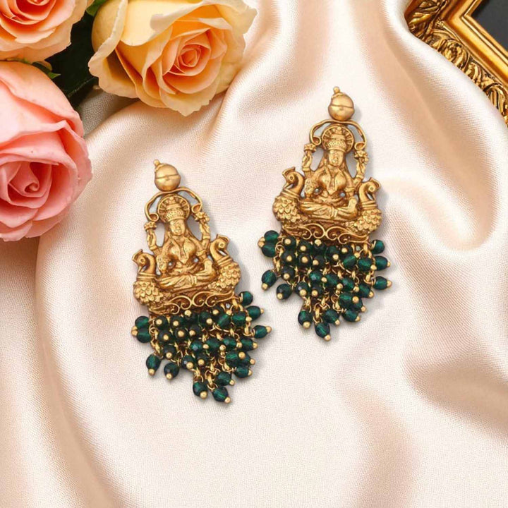 Emerald Saptamatrika Temple Danglers