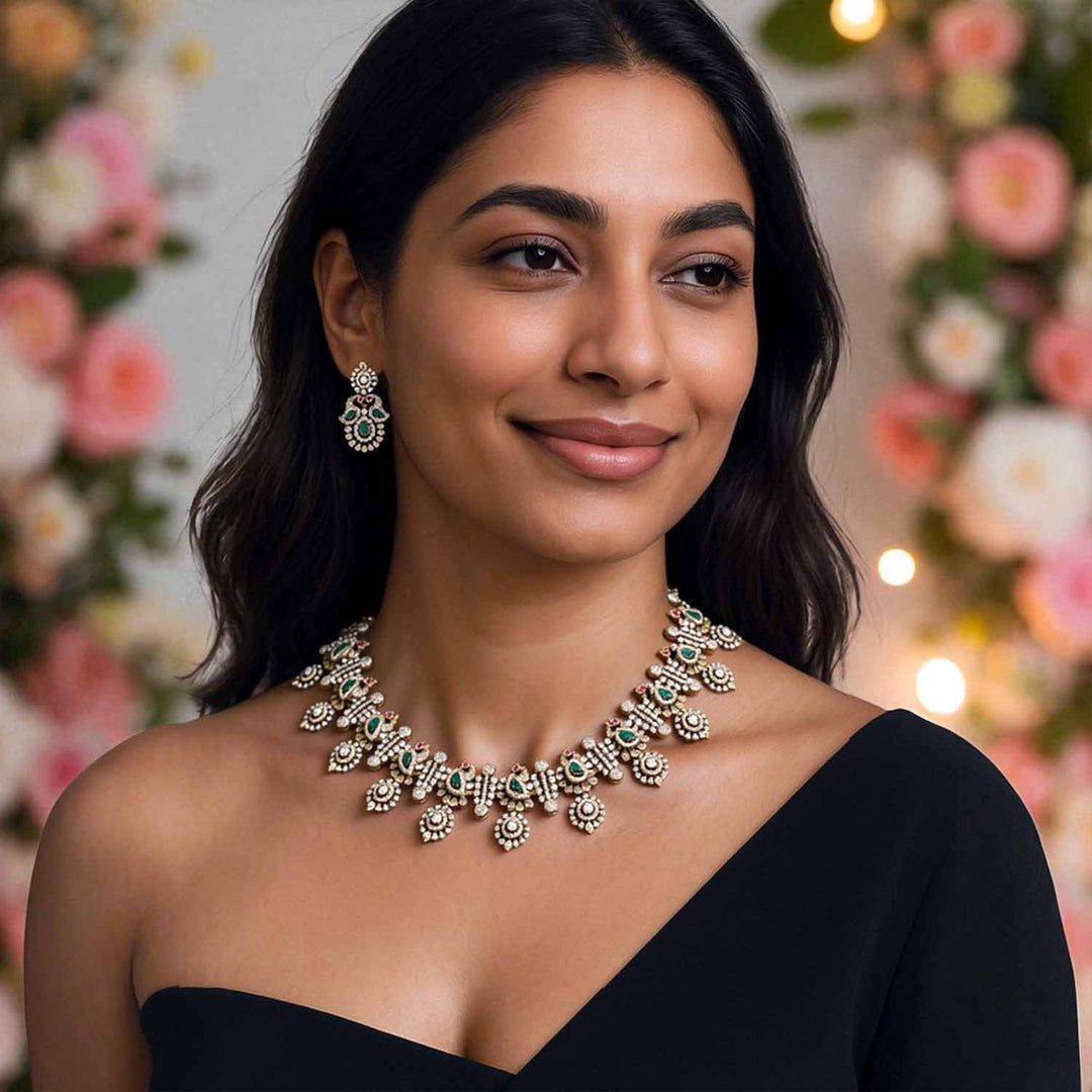 Emerald Sareh Victorian Jewellery Set- New Arrival