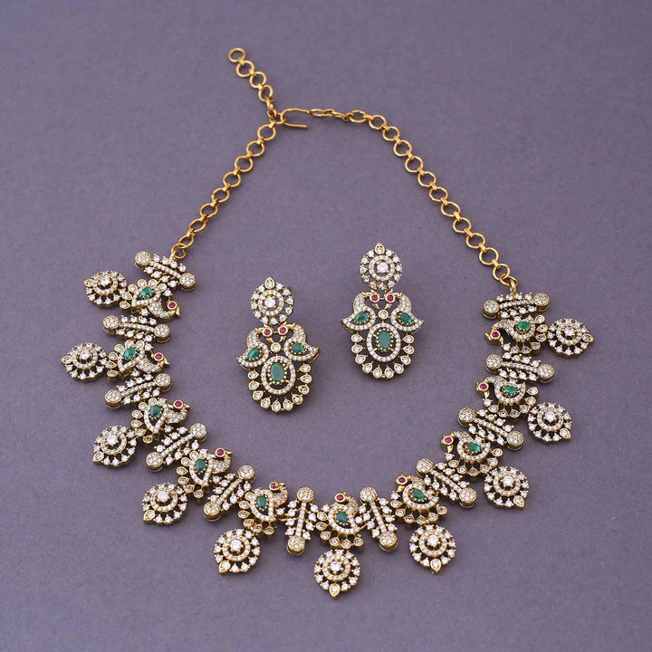 Emerald Sareh Victorian Jewellery Set- New Arrival