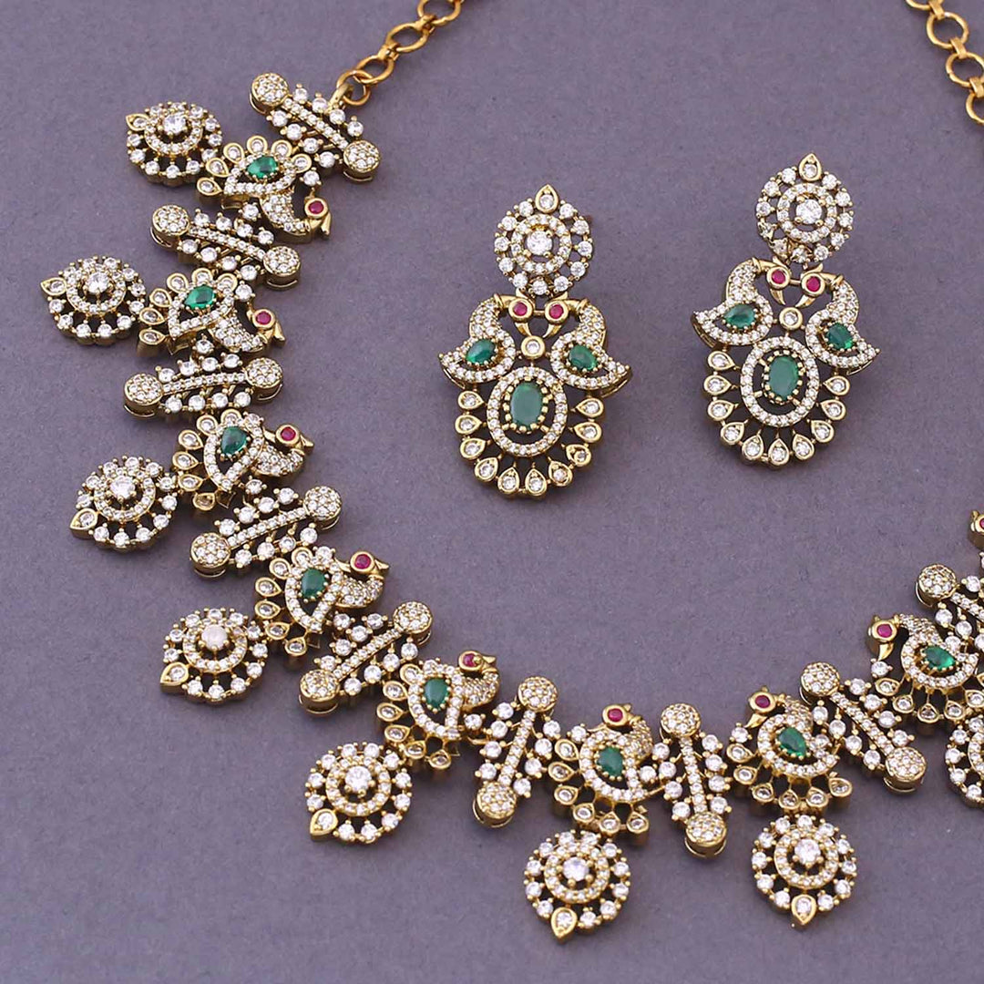Emerald Sareh Victorian Jewellery Set- New Arrival