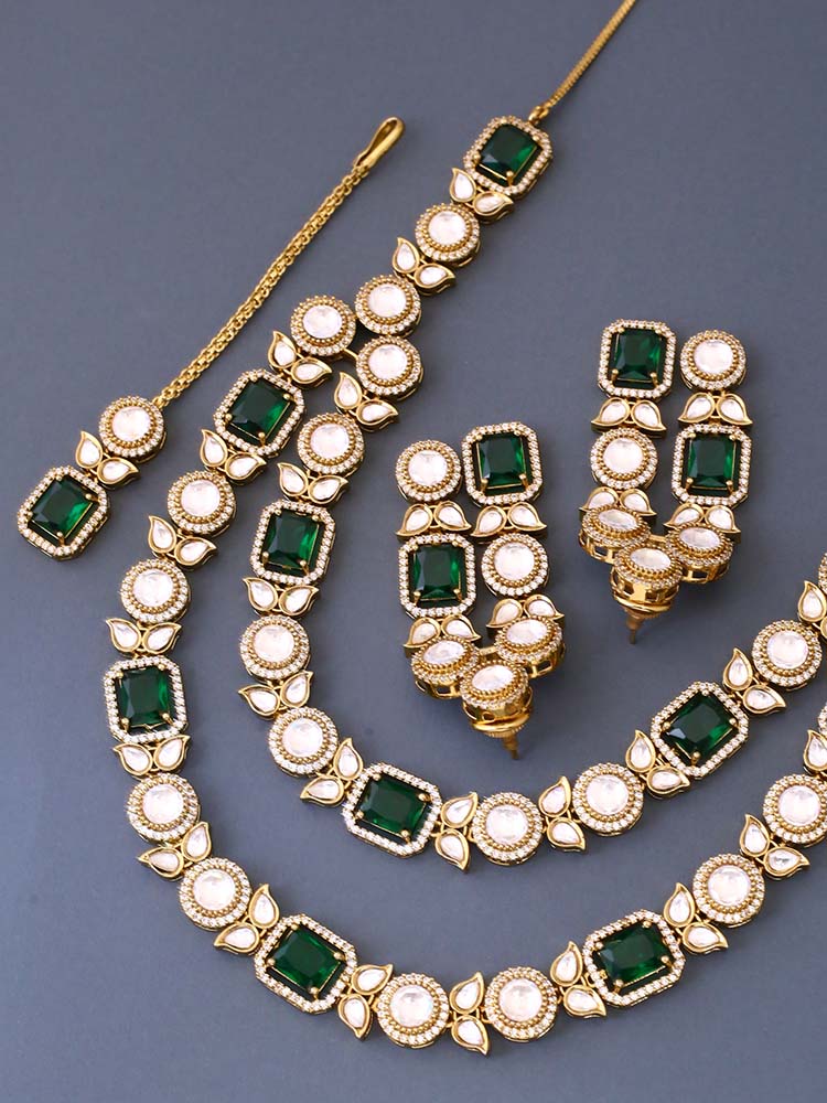 Emerald Sariah Victorian Jewellery Set  - New Arrival