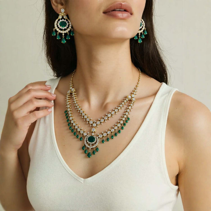 Emerald Sarie Victorian Jewellery Set - New Arrival