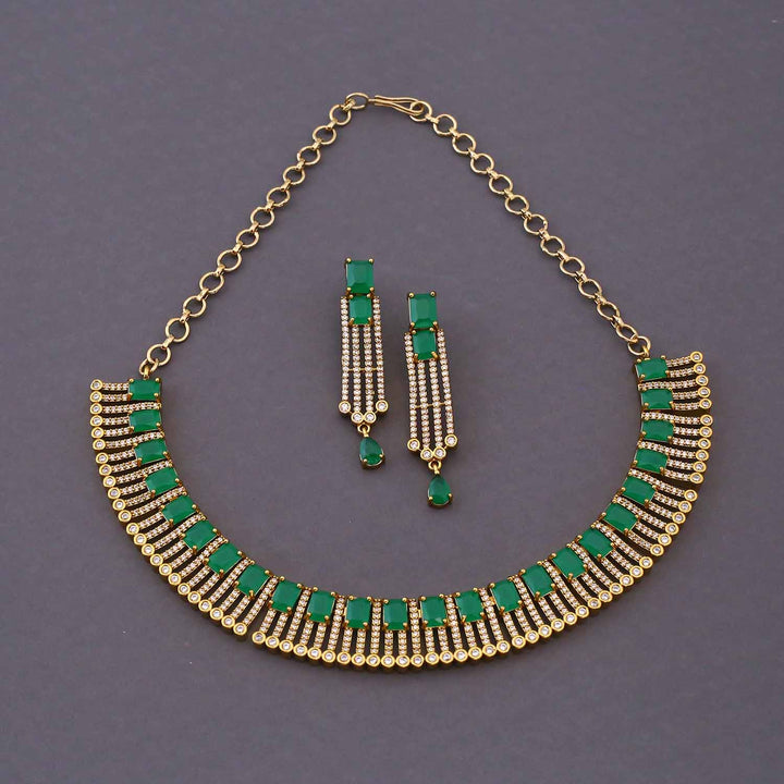 Emerald Scarket Hasli Victorian Jewellery Set - New Arrival