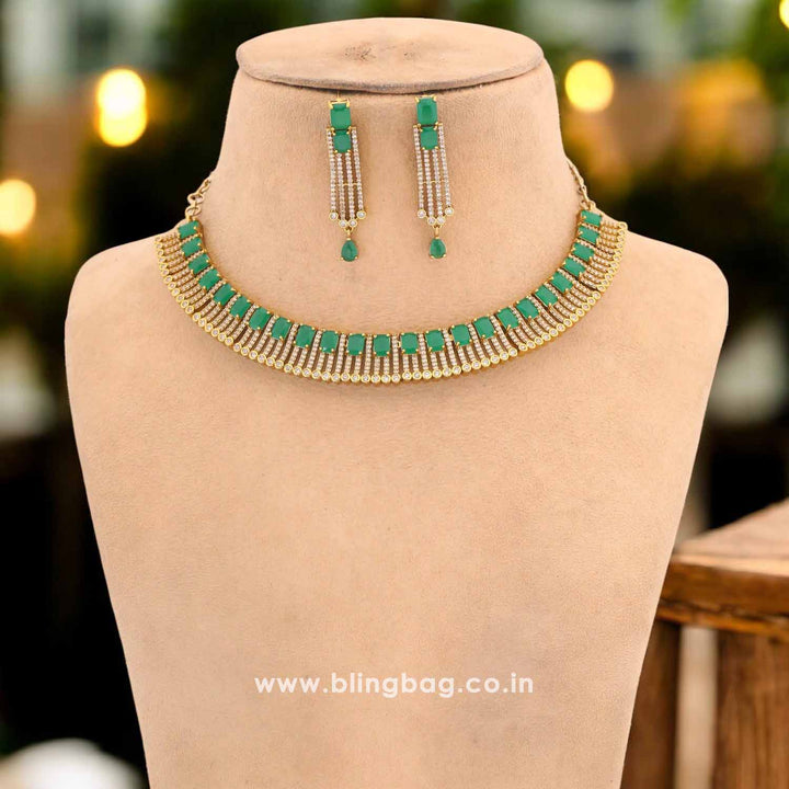 Emerald Scarket Hasli Victorian Jewellery Set - New Arrival