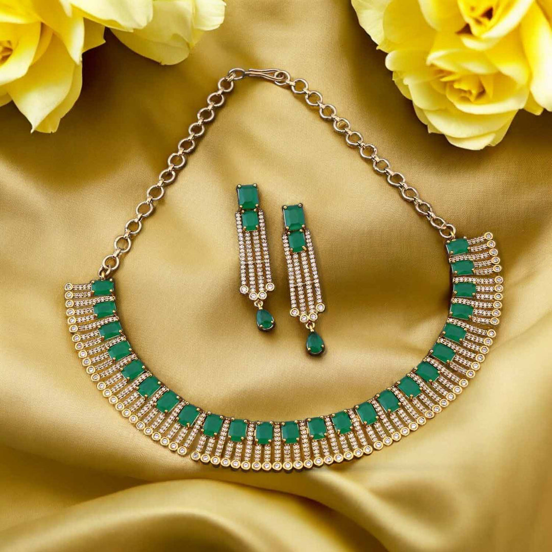 Emerald Scarket Hasli Victorian Jewellery Set - New Arrival