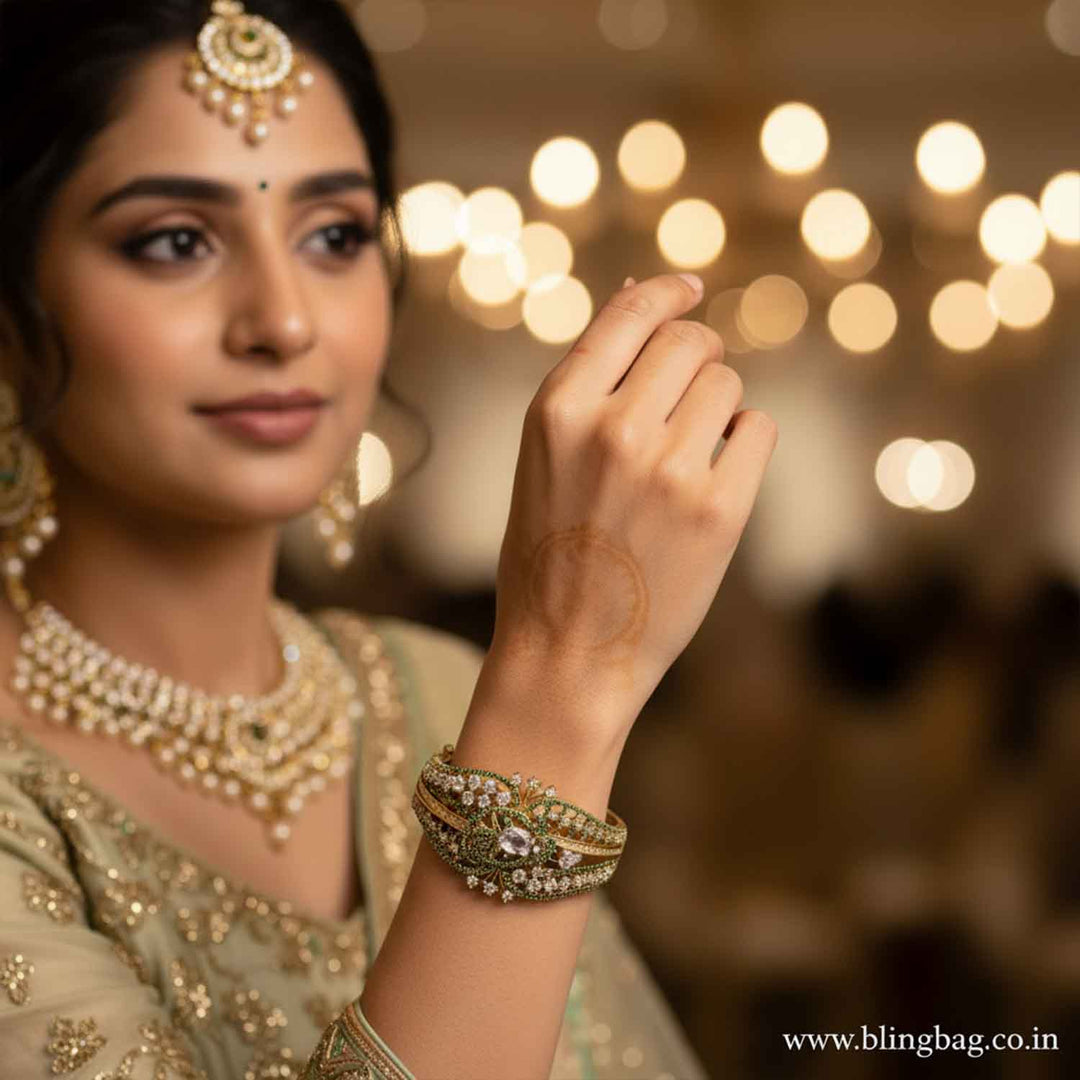 Emerald Scarletta Victorian Bracelet