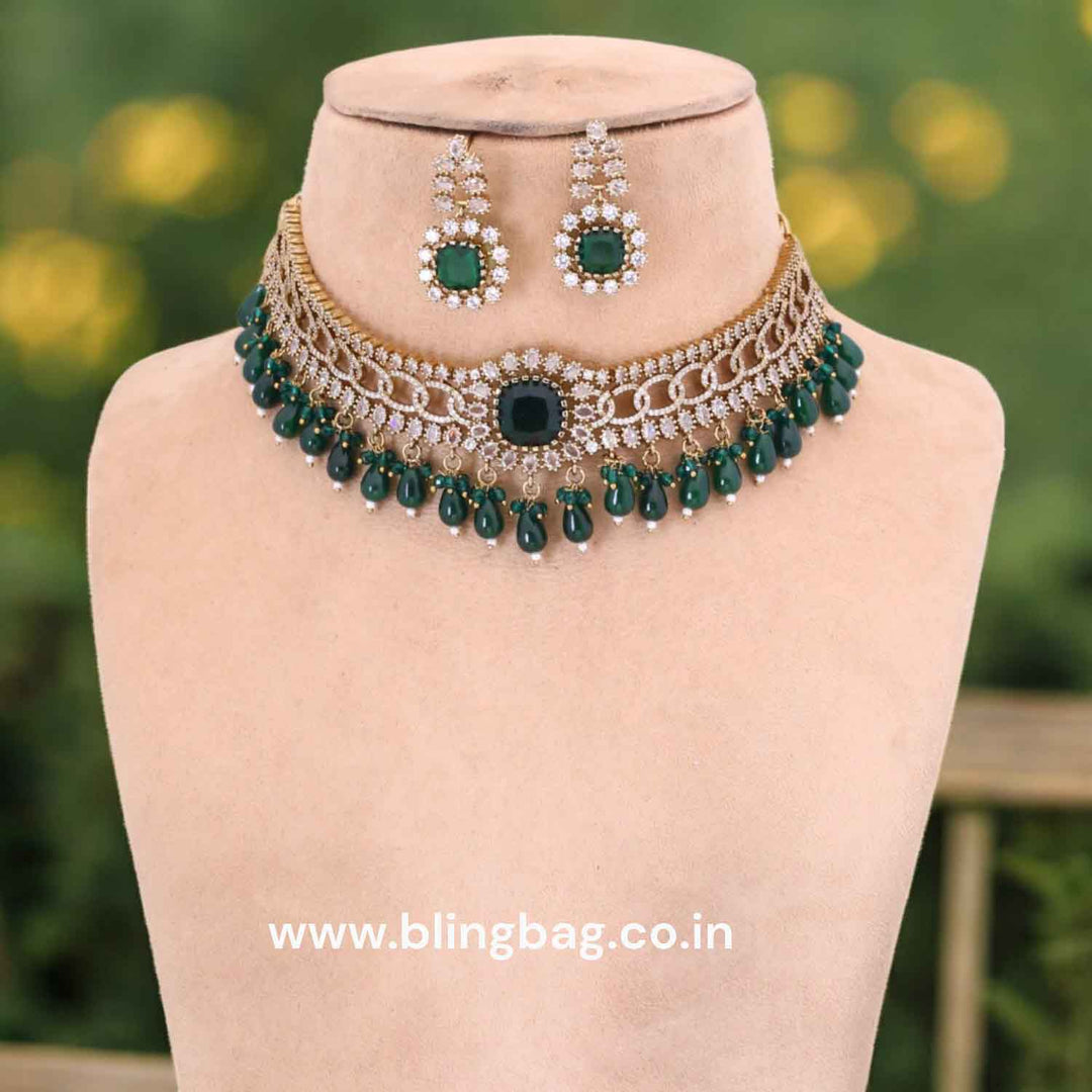 Emerald  Serriah Victorian Jewellery Set - New Arrival