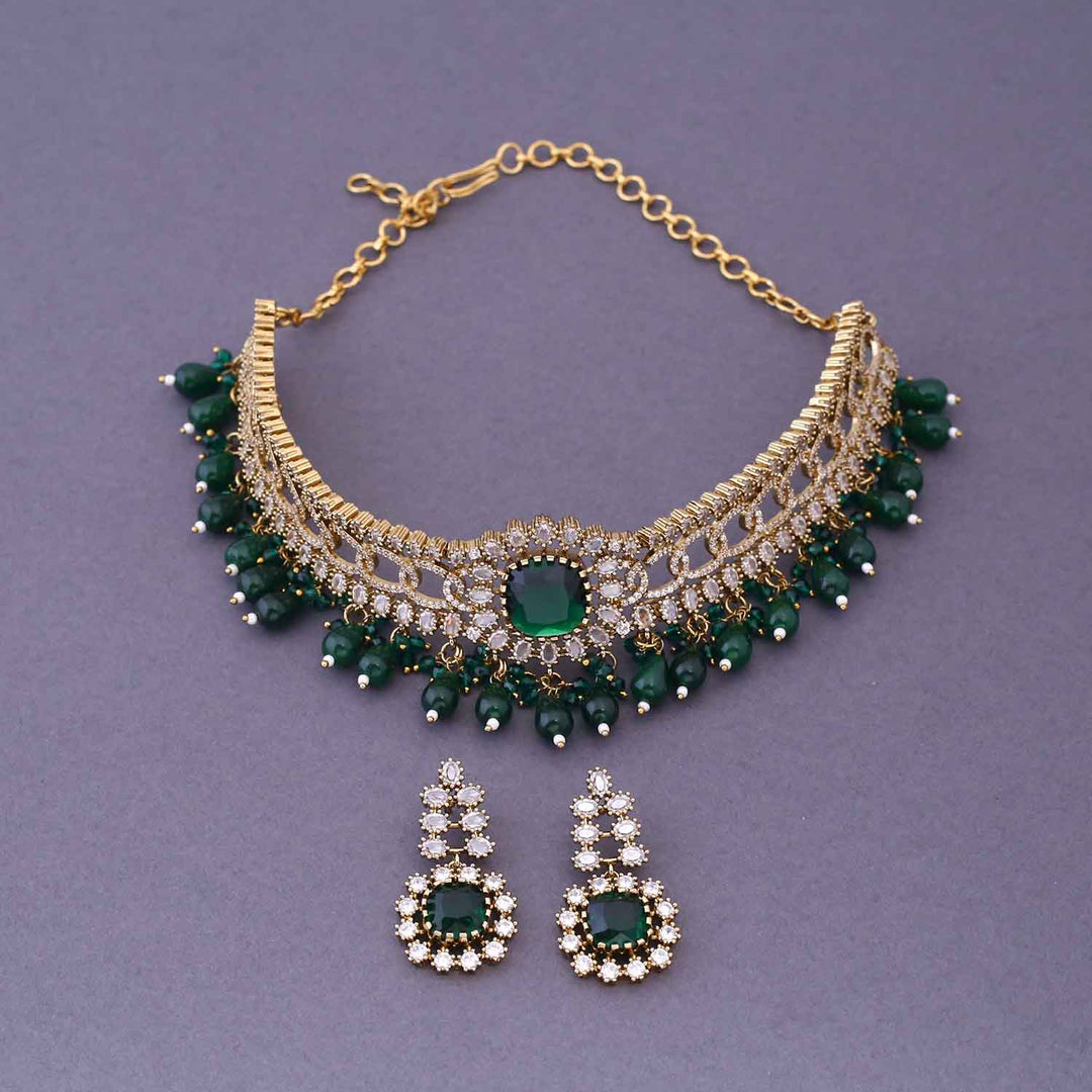 Emerald  Serriah Victorian Jewellery Set - New Arrival