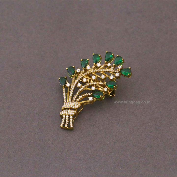 Emerald Shahi Hariyali Brooch