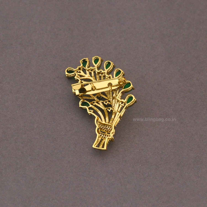 Emerald Shahi Hariyali Brooch