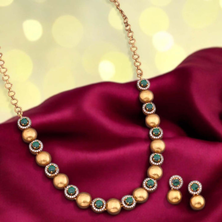 Emerald Sharvina Antique Jewellery Set - New Arrival