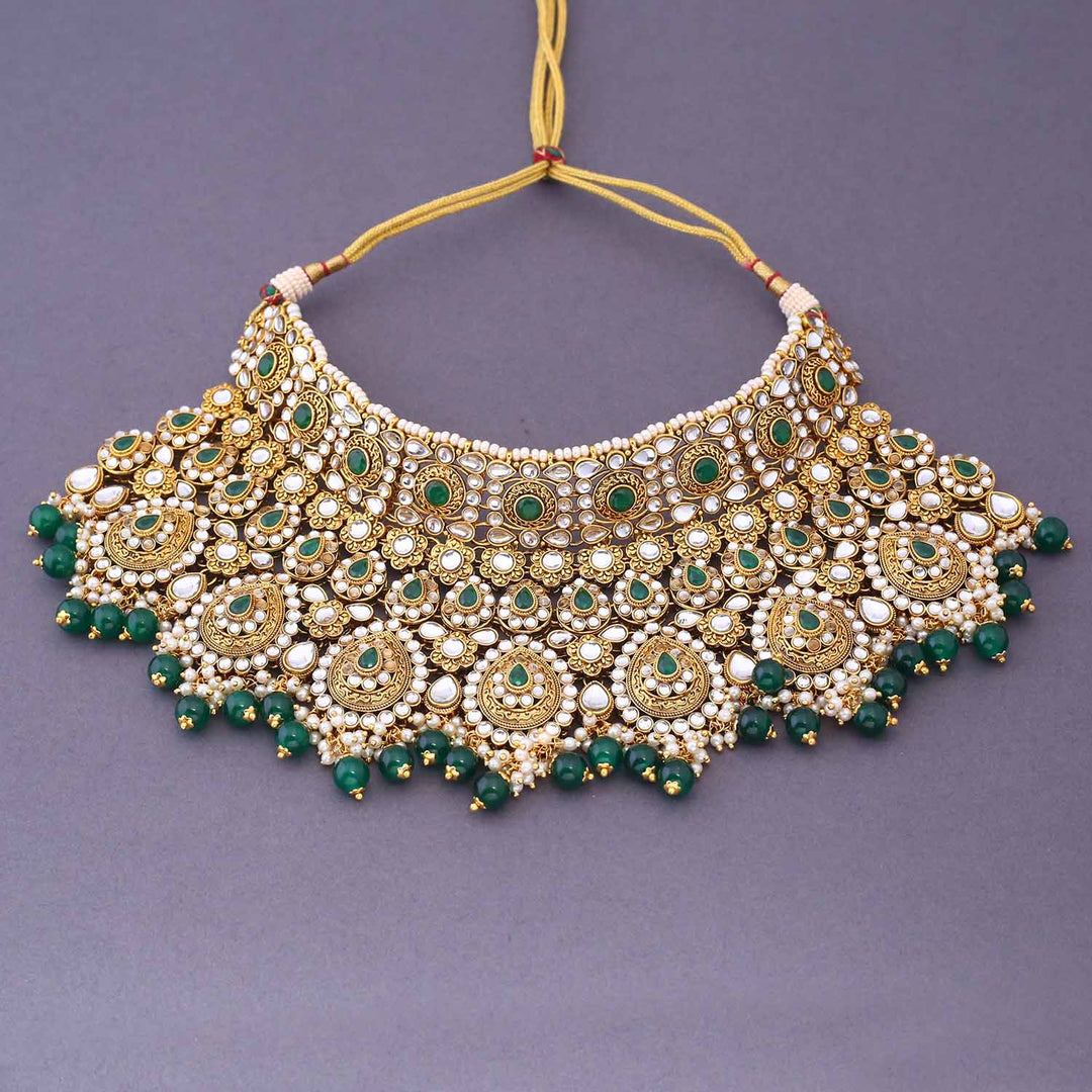 Emerald Shreyani Bridal Jewellery Set – Bling Bag
