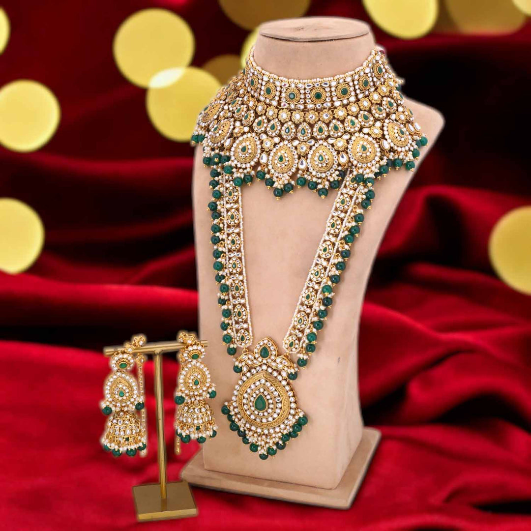 Emerald Shreyani Bridal Jewellery Set – Bling Bag