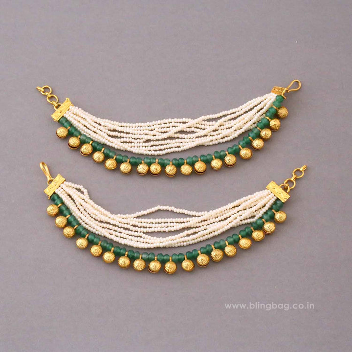 Emerald Shreyaya Antique Ear Chain