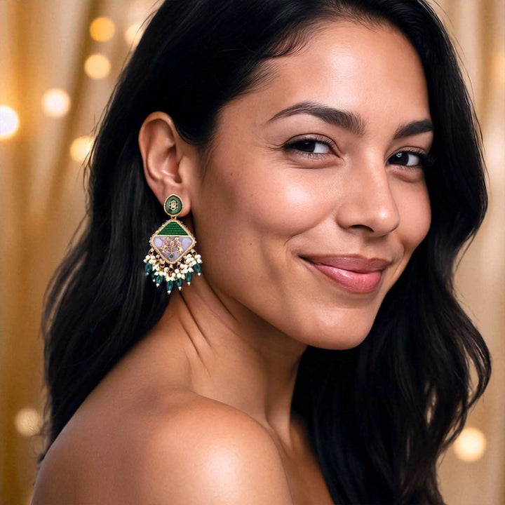 Emerald Shujira Danglers