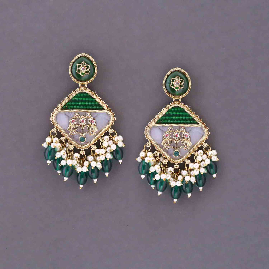 Emerald Shujira Danglers