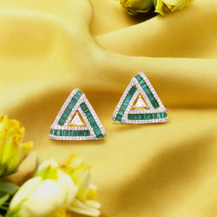 Emerald Sienna Zirconia Studs