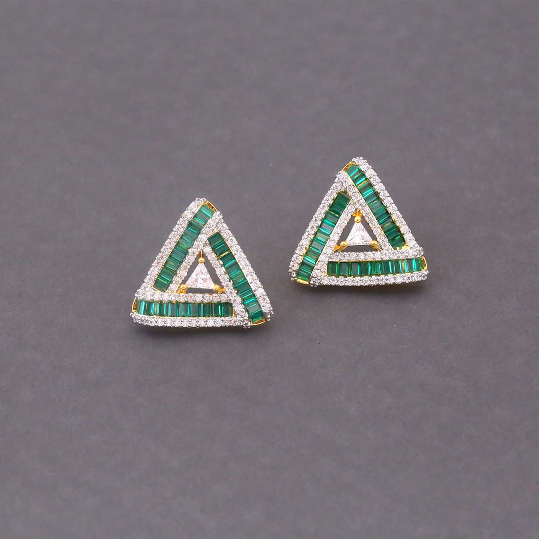 Emerald Sienna Zirconia Studs