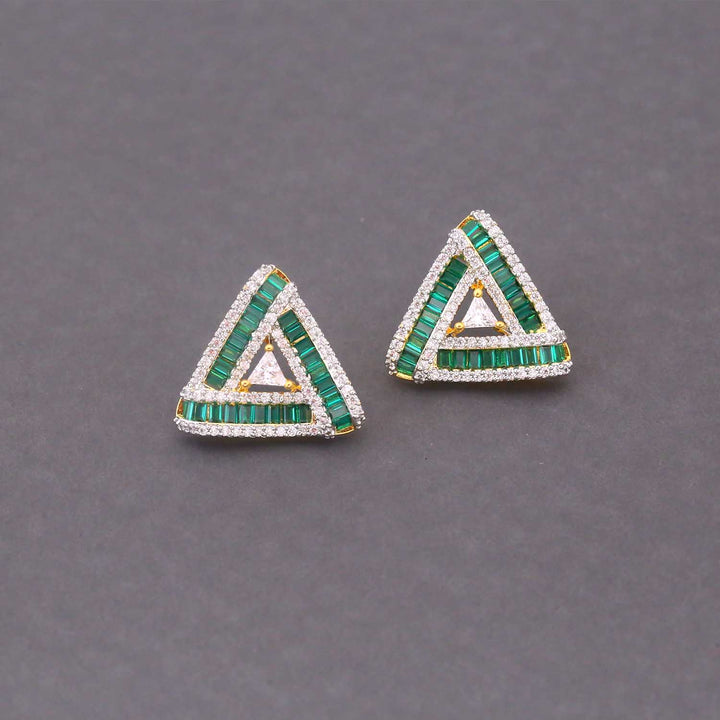Emerald Sienna Zirconia Studs