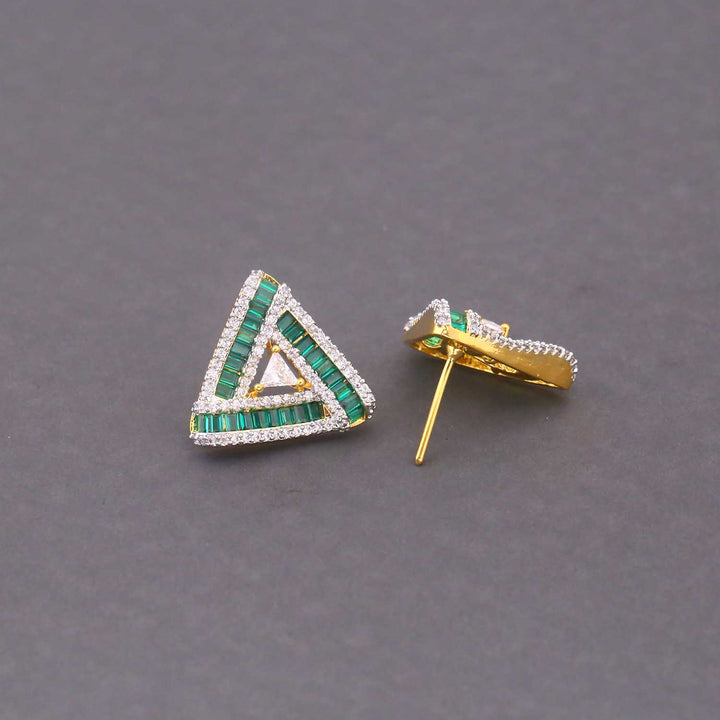 Emerald Sienna Zirconia Studs