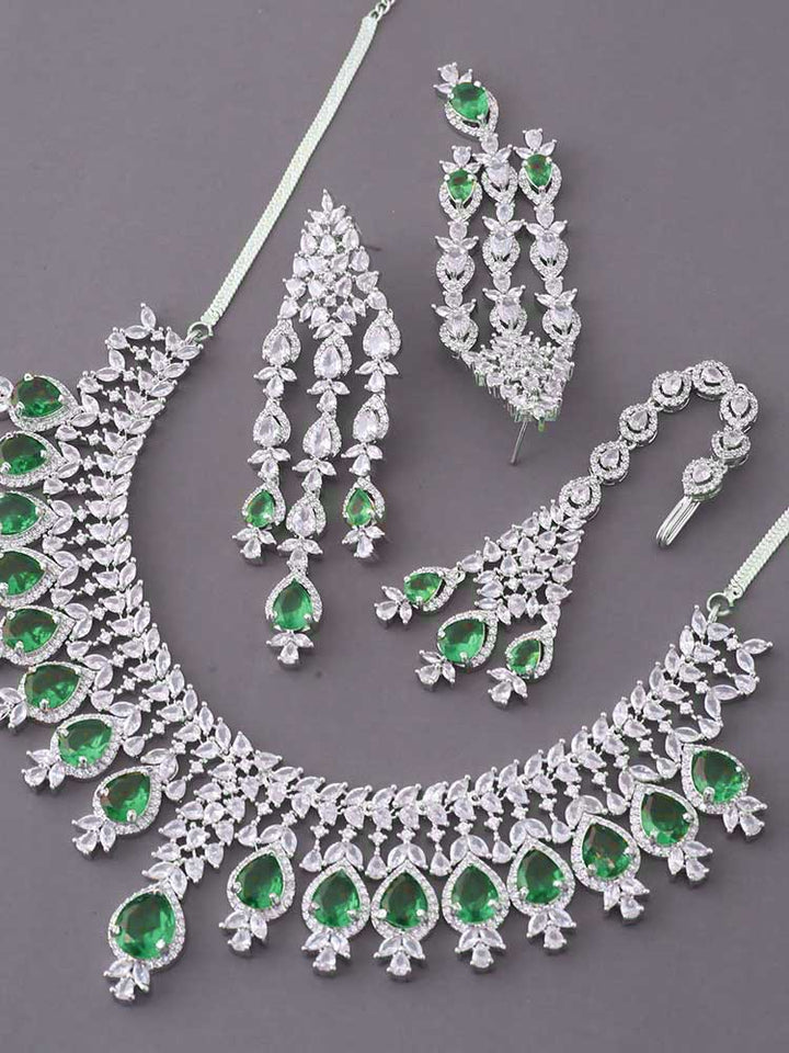 Emerald Simone Zirconia Jewellery Set