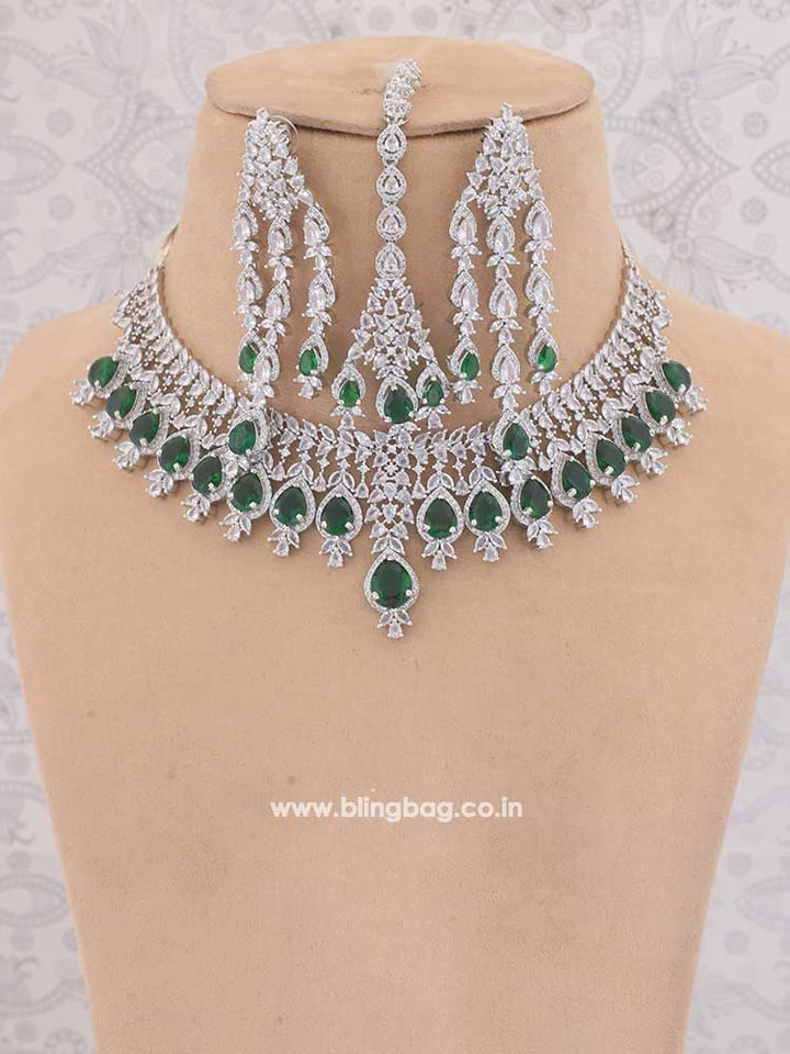 Emerald Simone Zirconia Jewellery Set