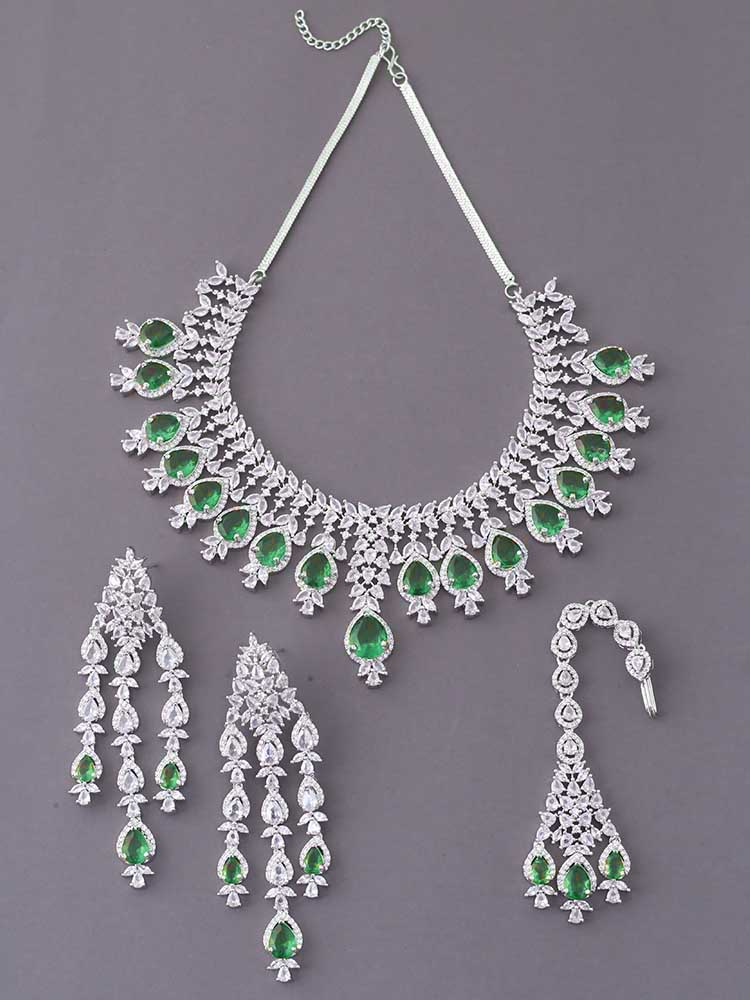 Emerald Simone Zirconia Jewellery Set