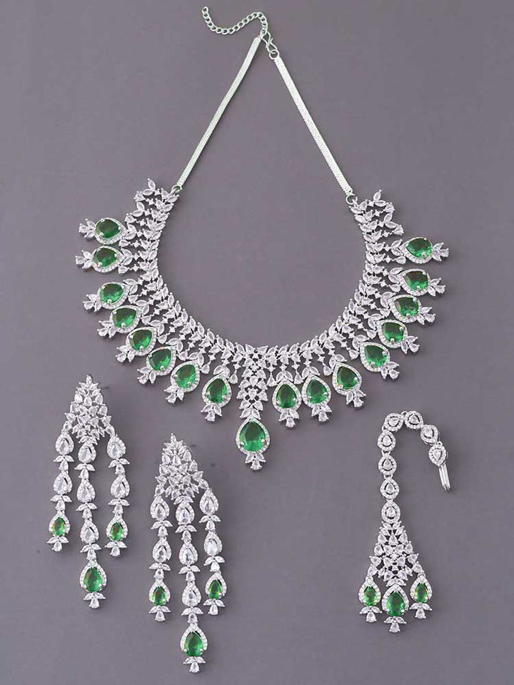Emerald Simone Zirconia Jewellery Set